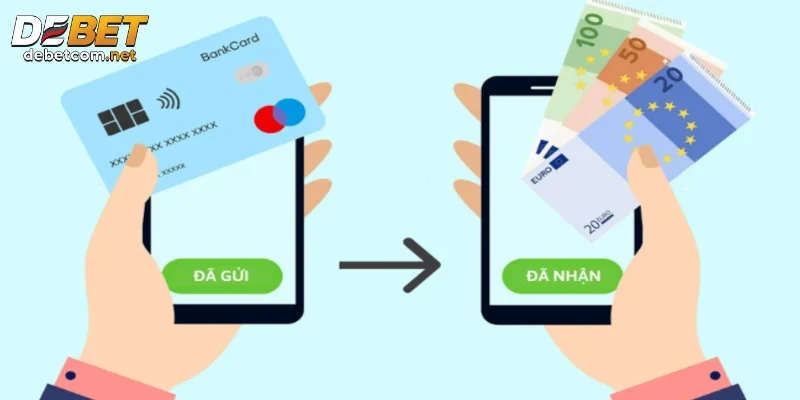 Cập nhật thông tin tài khoản nhận tiền Debet mới